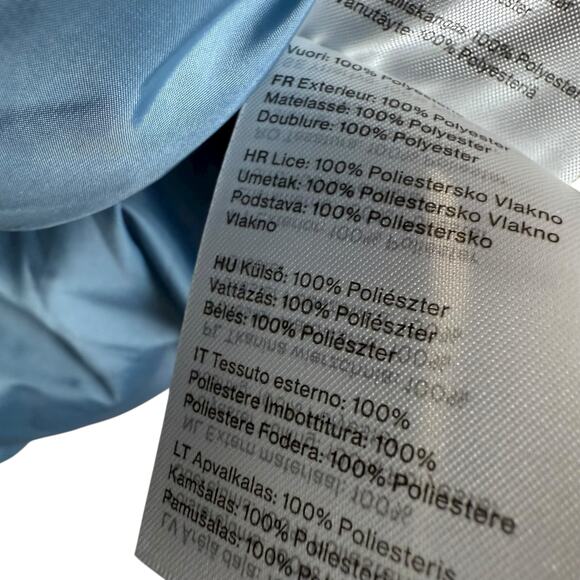 Weekday Dusty Blue Sleeveless Zip Up Layer Puffer Vest Women’s Size XS - Picture 8 of 13